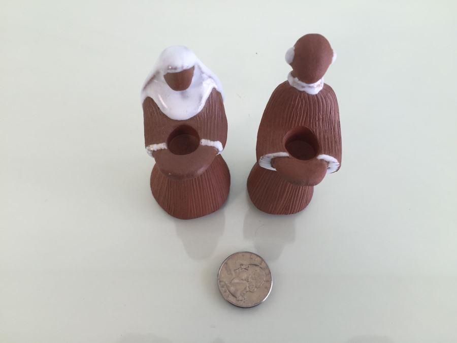 Set Of (3) OSA Pottery Danish Figurines Candle Holders [Photo 12]