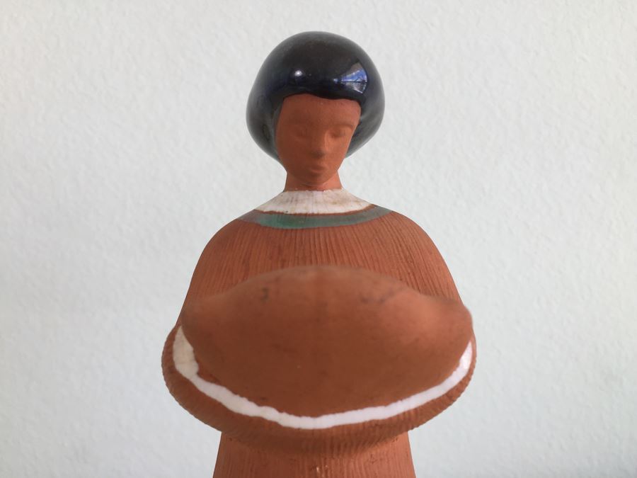 Set Of (3) OSA Pottery Danish Figurines Candle Holders [Photo 5]