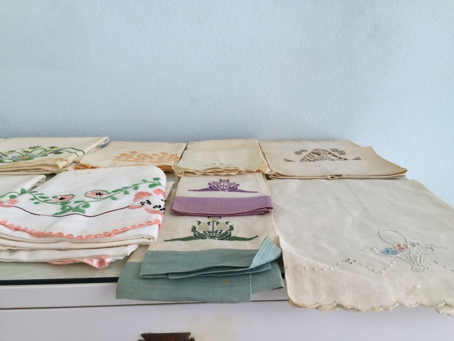 Box Filled With Vintage Linens [Photo 4]