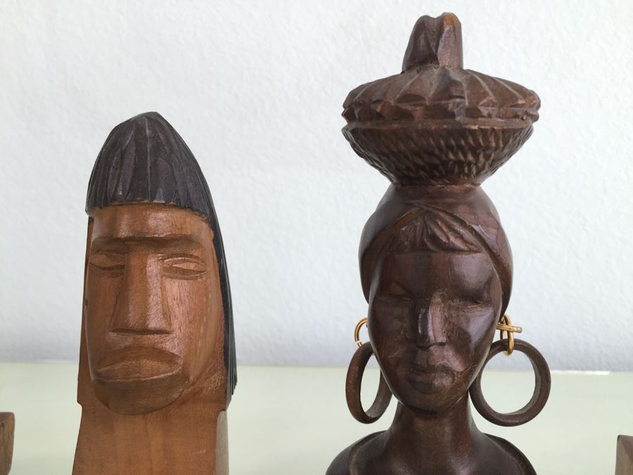 Collection Of Wooden Carved Figurines Statues From Various Countries [Photo 4]