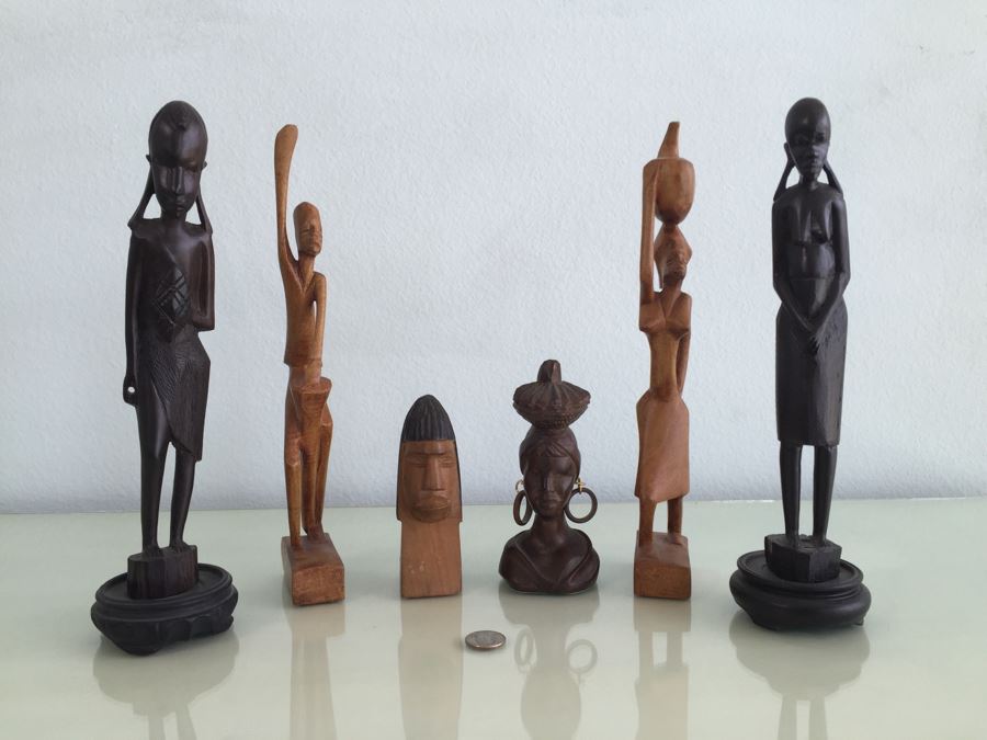 Collection Of Wooden Carved Figurines Statues From Various Countries [Photo 1]