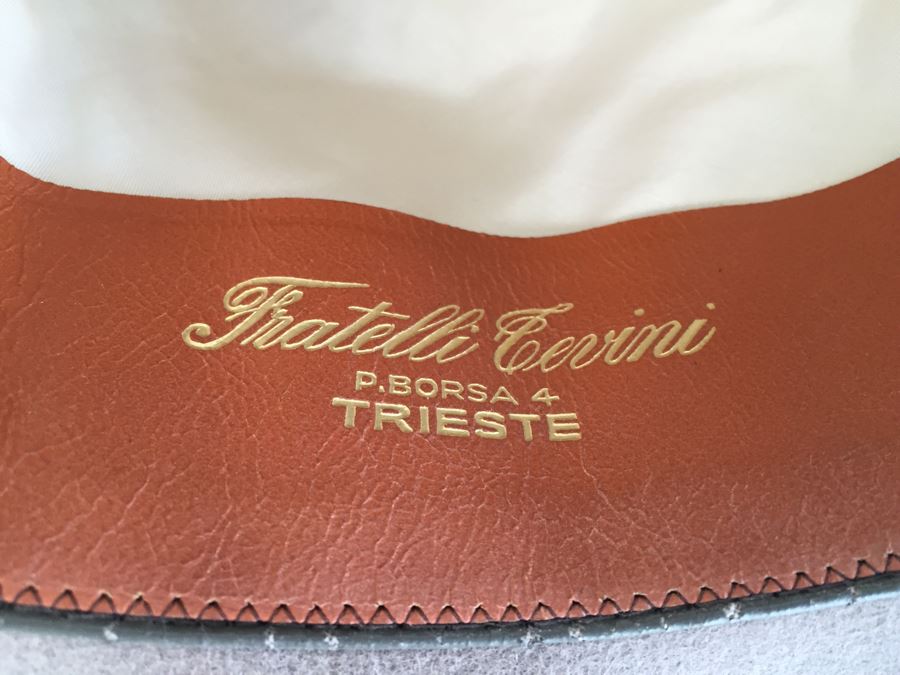Vintage Borsalino Grand Prix Paris 1900 Antica Casa Fondata Nel 1857 Hat With Original Box [Photo 4]