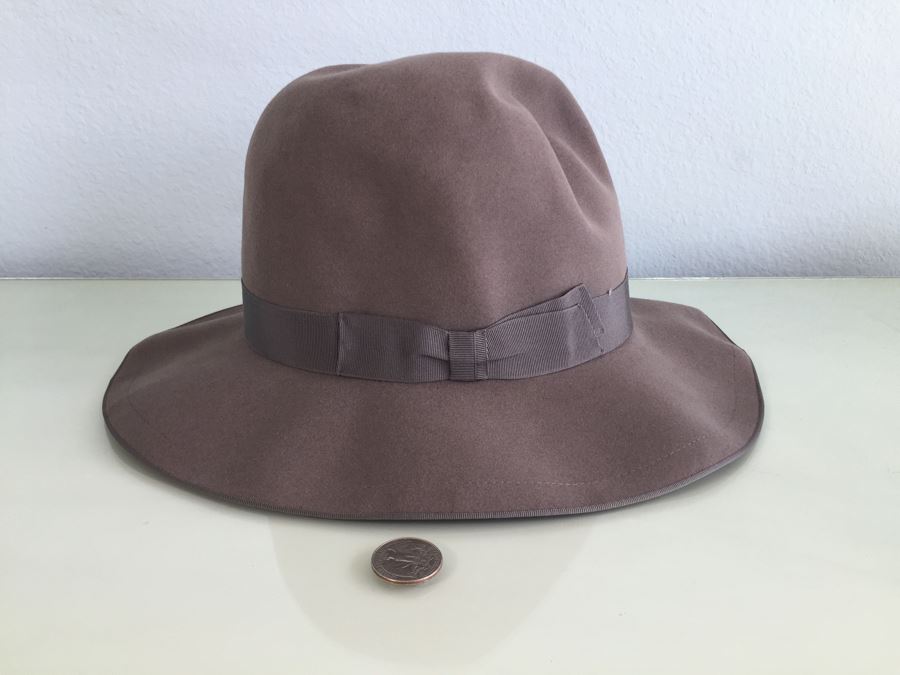 Vintage Borsalino Grand Prix Paris 1900 Antica Casa Fondata Nel 1857 Hat With Original Box [Photo 6]