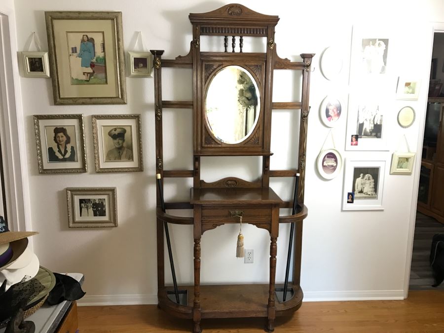 Stunning Antique Hall Tree [Photo 12]