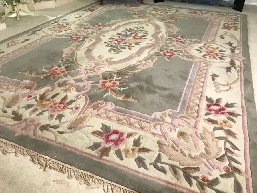 Handmade Chinese Rug 8' X 11' Antique Aubusson Pattern [Photo 3]