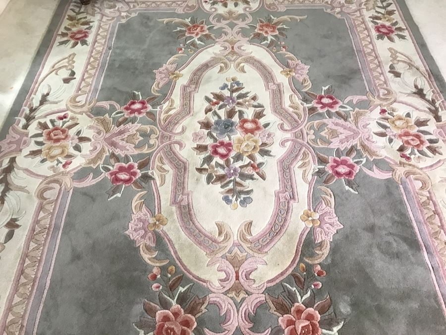 Handmade Chinese Rug 8' X 11' Antique Aubusson Pattern