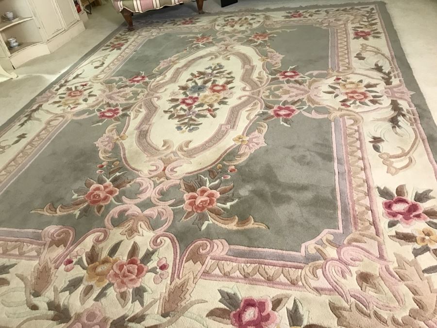 Handmade Chinese Rug 8' X 11' Antique Aubusson Pattern [Photo 4]