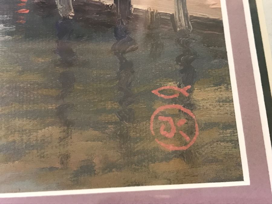 Limited Edition Signed Thomas Kinkade Print Titled Roche Harbor 858 Of 903 [Photo 6]