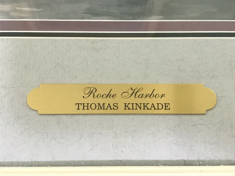 Limited Edition Signed Thomas Kinkade Print Titled Roche Harbor 858 Of 903 [Photo 5]