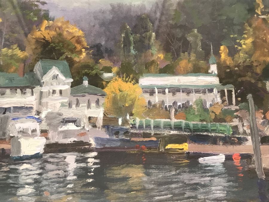 Limited Edition Signed Thomas Kinkade Print Titled Roche Harbor 858 Of 903 [Photo 9]