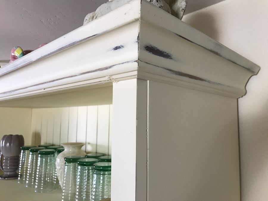 White Shabby Chic China Cabinet [Photo 6]