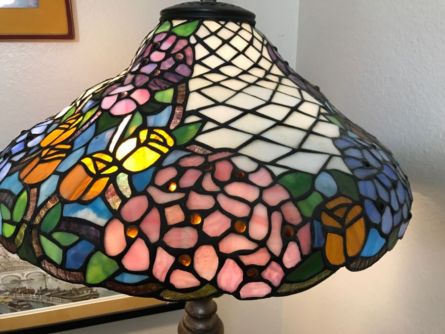 Pair Of Stained Glass Floor Lamps [Photo 7]
