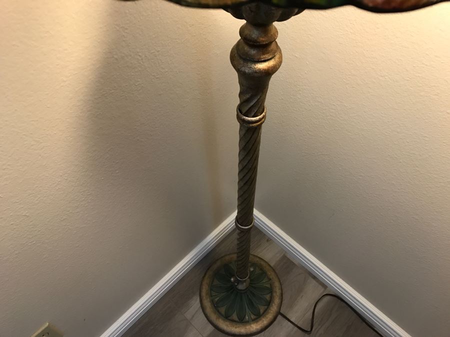 Pair Of Stained Glass Floor Lamps [Photo 18]
