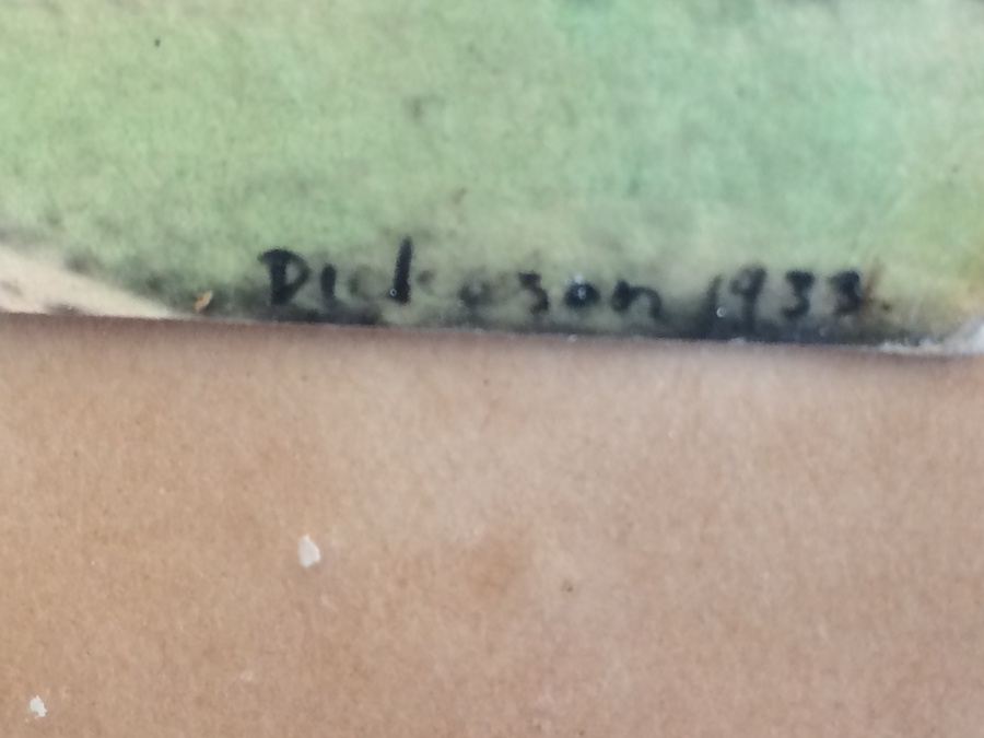 1933 Hand-Painted B&W Photograph Bangkok's Famous Marble Temple [Photo 3]