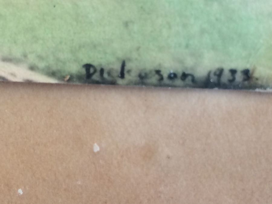 1933 Hand-Painted B&W Photograph Bangkok's Famous Marble Temple [Photo 4]