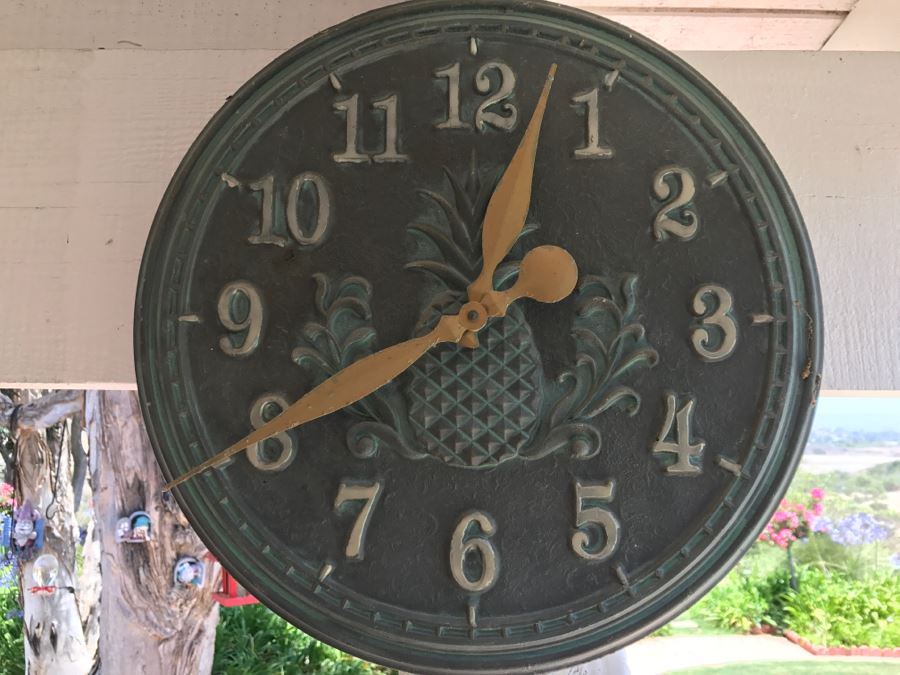 Metal Outdoor Clock By Whitehall Products