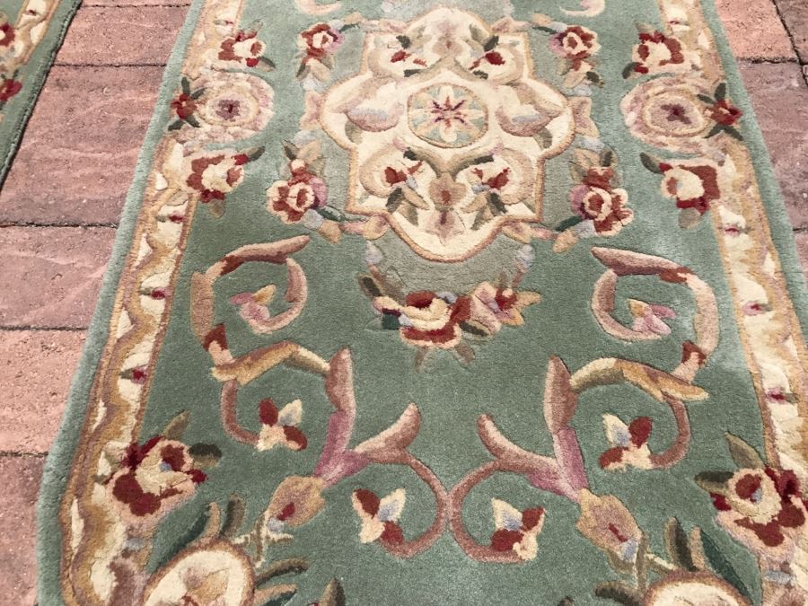 Set Of (3) Chinese Runner Rugs 96' X 30.5' [Photo 6]