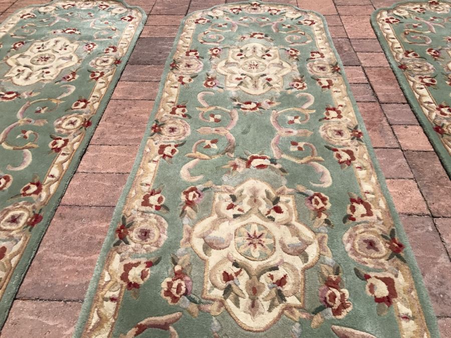 Set Of (3) Chinese Runner Rugs 96' X 30.5' [Photo 5]