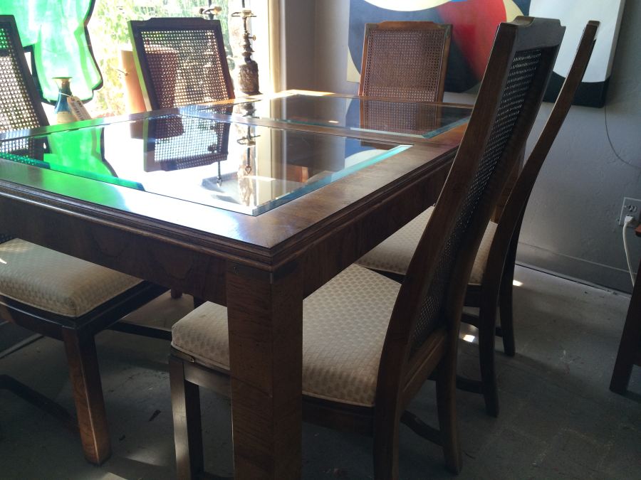 Lane Dining Table with 6 Cane Chairs [Photo 5]