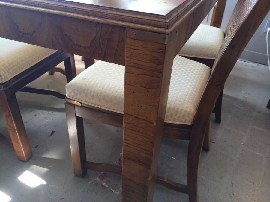 Lane Dining Table with 6 Cane Chairs [Photo 6]