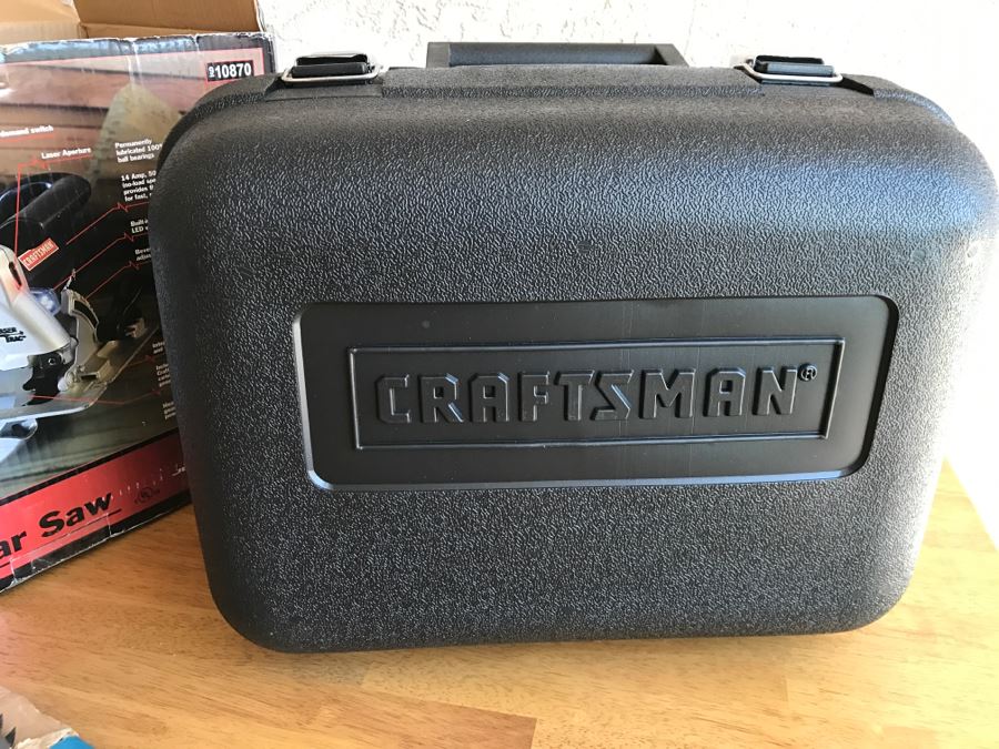 Craftsman 7 1/4 In Circular Saw With Laser Trac And Extra Blade Appears Never Used [Photo 12]