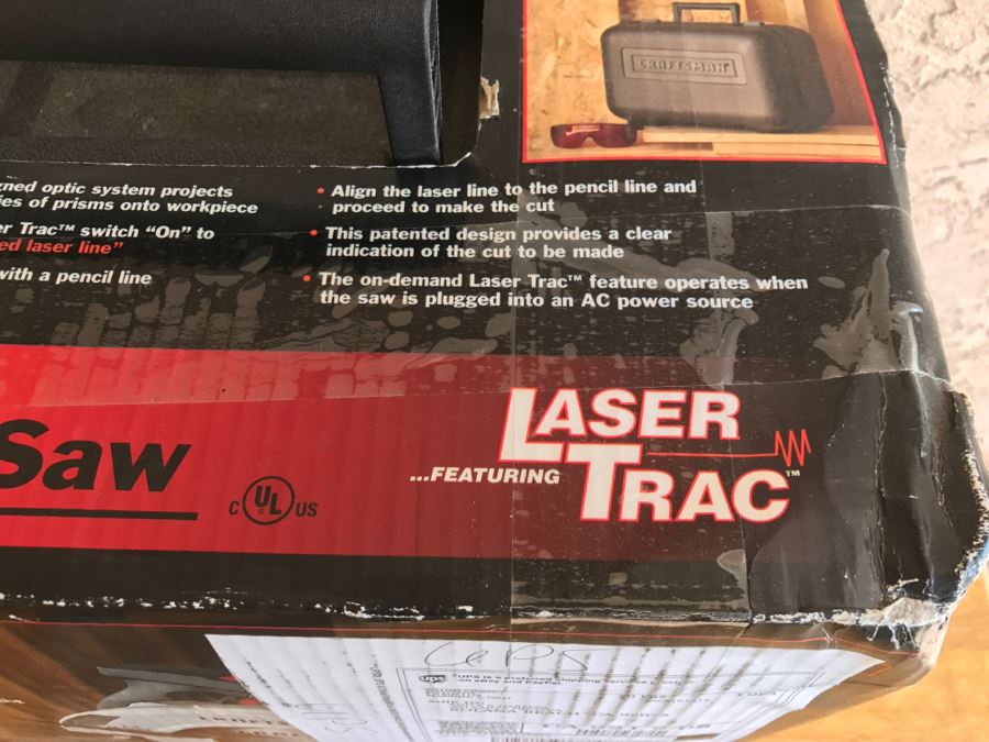 Craftsman 7 1/4 In Circular Saw With Laser Trac And Extra Blade Appears Never Used [Photo 5]