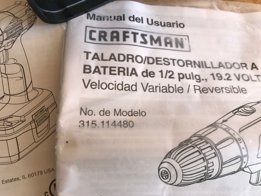 Pair Of Craftsman Cordless Drill-Drivers With Bag And Charger [Photo 10]