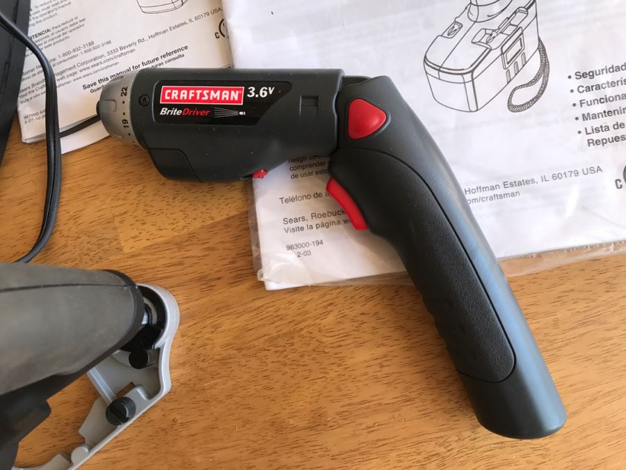 Pair Of Craftsman Cordless Drill-Drivers With Bag And Charger [Photo 4]