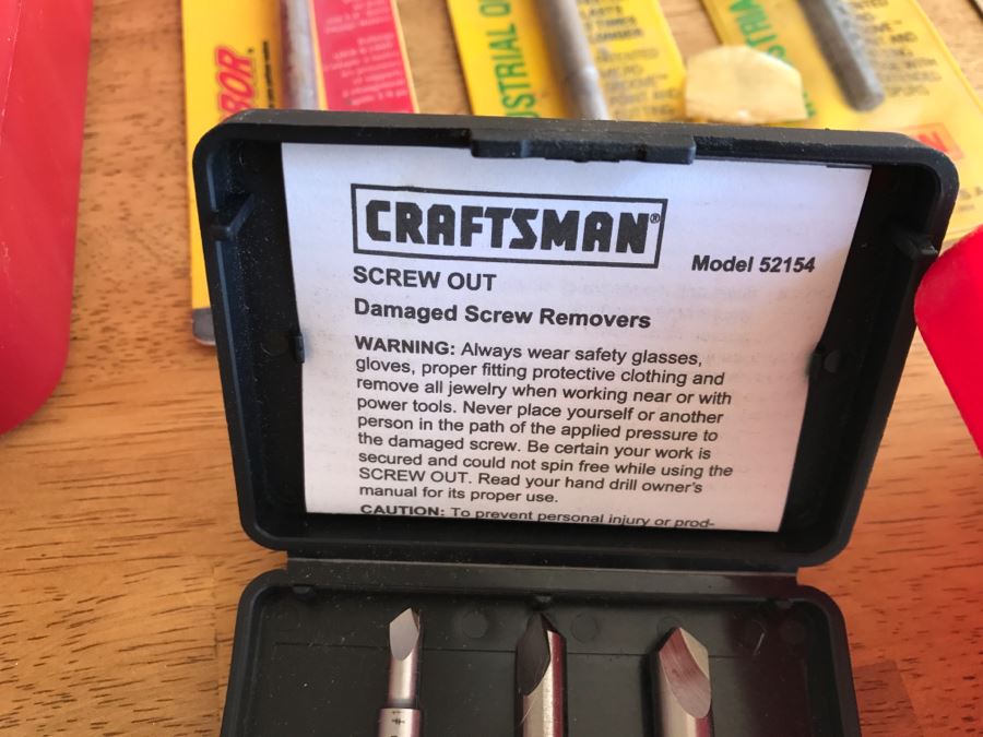 Large Red (On Left) Craftsman Tool Bit And Screwdriver Kit With Case And Various Bits [Photo 8]