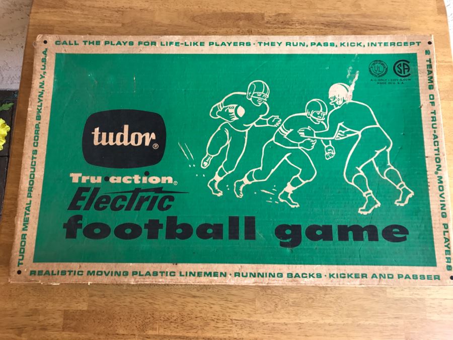 Vintage Tudor Electric Football Game Vibrating With Box Model No 500 [Photo 5]