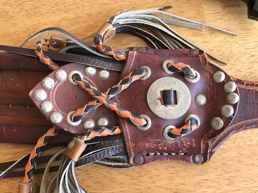 Vintage Corona No. 152K Machete Knife Made El Salvador With Leather Sheath [Photo 12]