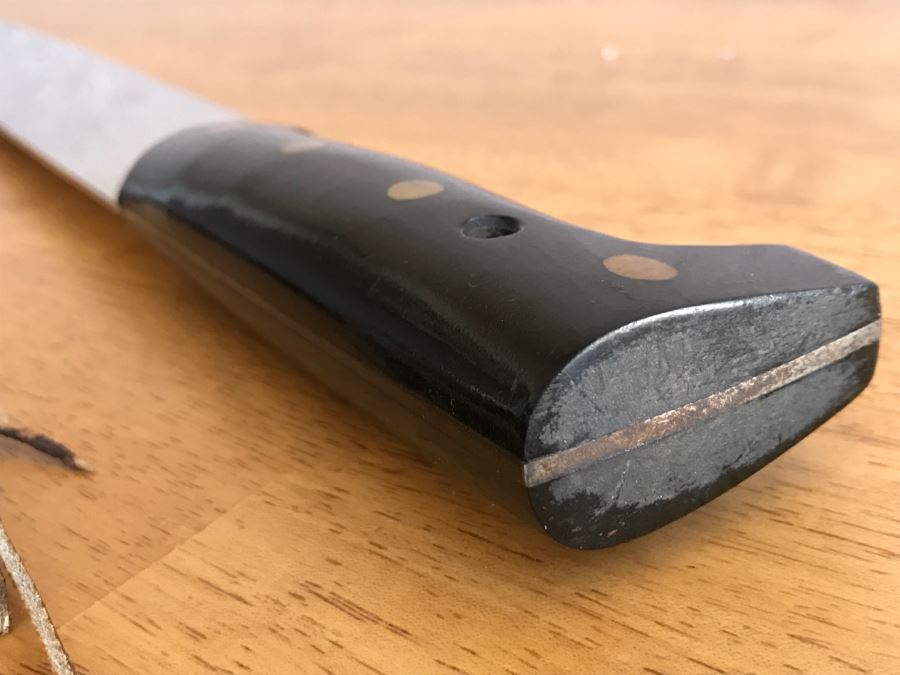 Vintage Corona No. 152K Machete Knife Made El Salvador With Leather Sheath [Photo 10]