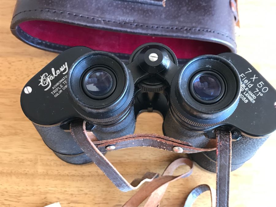 Vintage Galaxy Achromatic 7 X 50 Field Binoculars With Case [Photo 7]