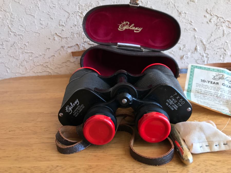 Vintage Galaxy Achromatic 7 X 50 Field Binoculars With Case [Photo 2]
