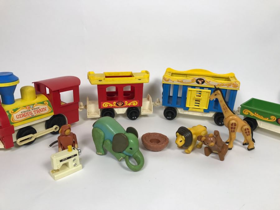 Vintage Fisher-Price Circus Train Toy