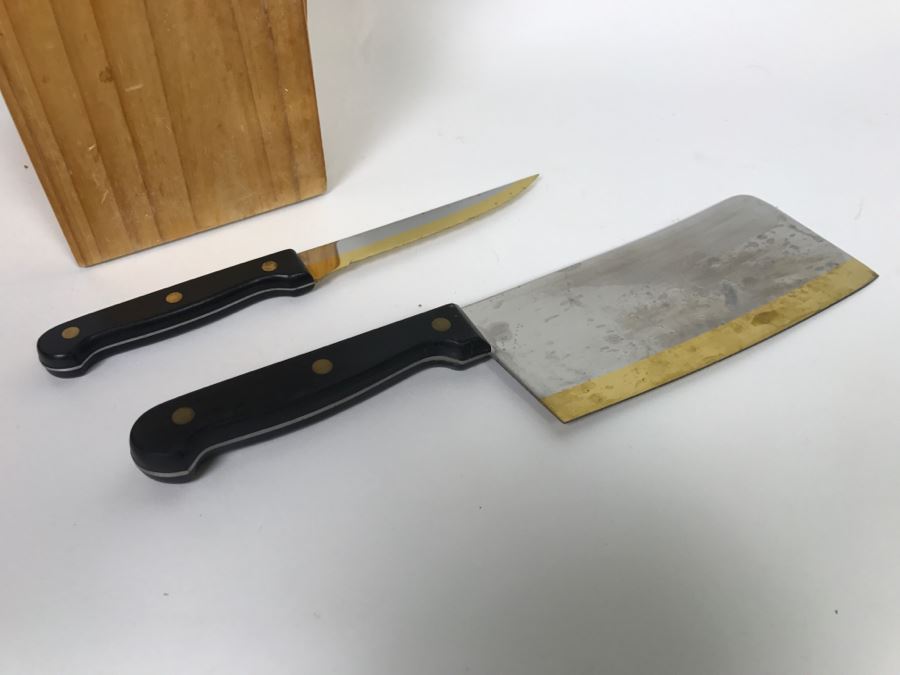 Knife Set With Wooden Knife Holder [Photo 4]