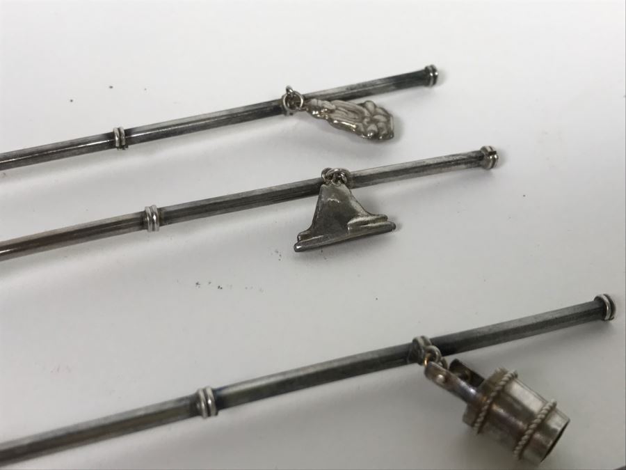 Sterling Silver Spoon Straws 54g [Photo 6]
