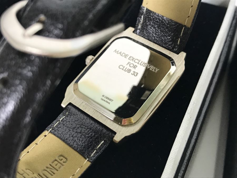 New Club 33 Disney Watch With Box And Pair Of Club 33 Disney Mickey Mouse Caps [Photo 4]