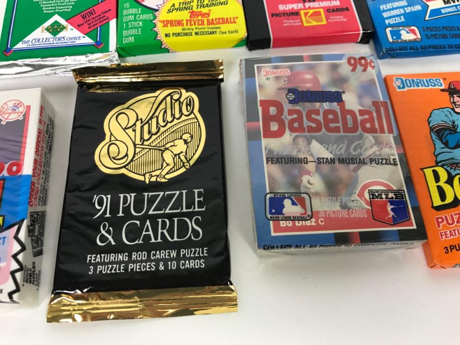 Large Lot Of Mostly Unopened Baseball Card Packs And Beanie Babies Collectors Cards Topps Fleer Donruss Score [Photo 13]