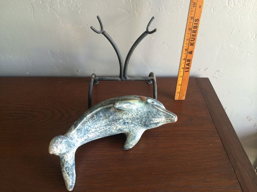 Decorative Metal/Copper Dolphin with Stand [Photo 4]