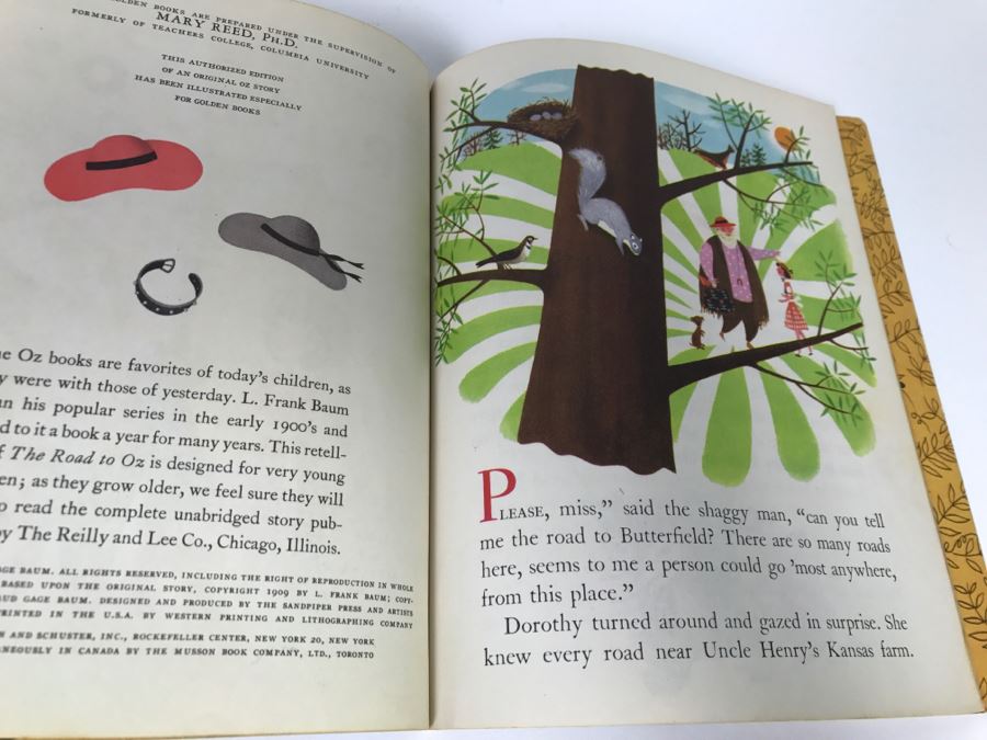 (8) Vintage 1940's And 50's Little Golden Books Including Peter Pan, Little Black Sambo, The Road To Oz, Mad Hatter's Tea Party, Mary Poppins Story The Magic Compass  - See Photos [Photo 36]