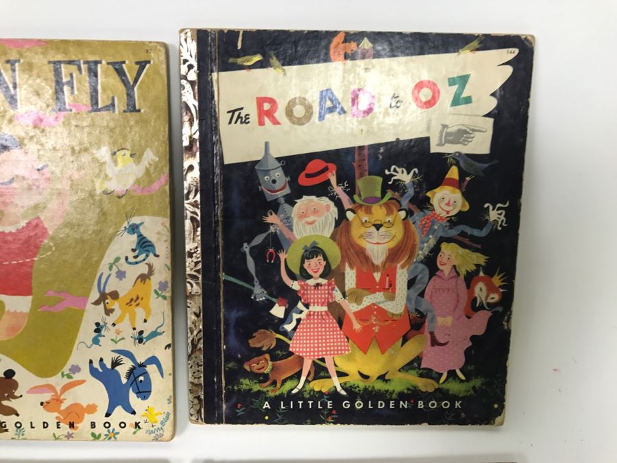 (8) Vintage 1940's And 50's Little Golden Books Including Peter Pan, Little Black Sambo, The Road To Oz, Mad Hatter's Tea Party, Mary Poppins Story The Magic Compass  - See Photos [Photo 6]