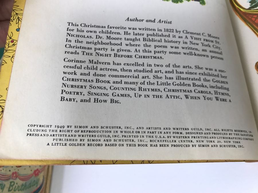 (8) Vintage 1940's And 50's Little Golden Books Including Peter Pan, Little Black Sambo, The Road To Oz, Mad Hatter's Tea Party, Mary Poppins Story The Magic Compass  - See Photos [Photo 23]