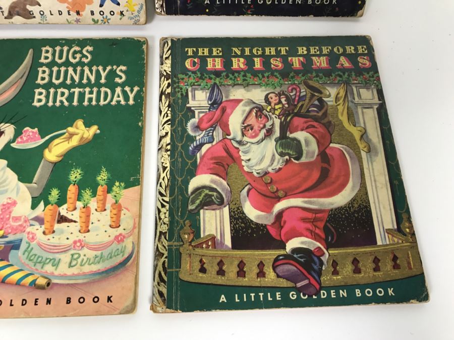 (8) Vintage 1940's And 50's Little Golden Books Including Peter Pan, Little Black Sambo, The Road To Oz, Mad Hatter's Tea Party, Mary Poppins Story The Magic Compass  - See Photos [Photo 7]