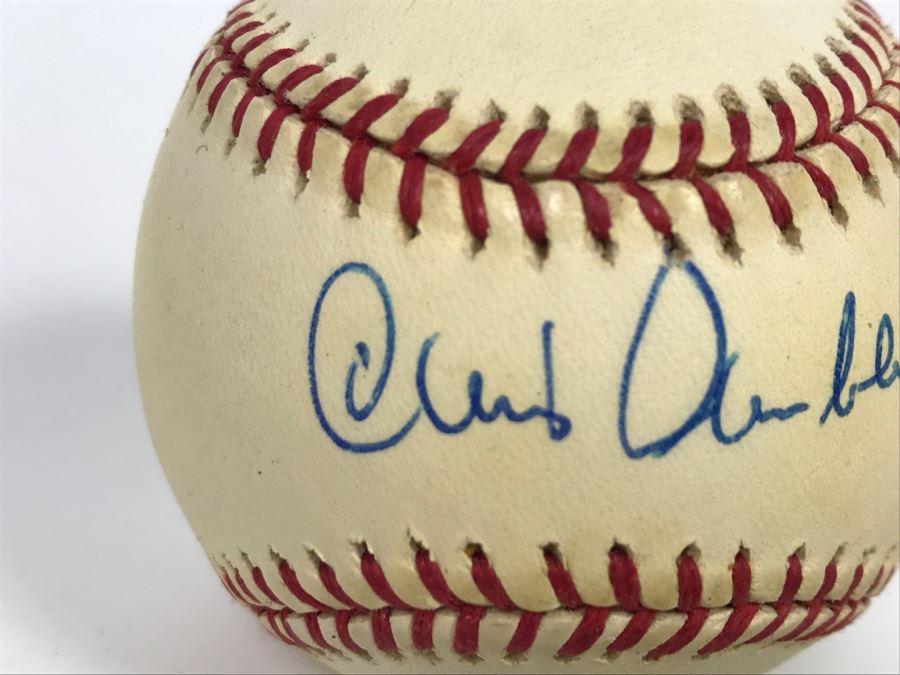 Signed MLB Baseball Chris Chambliss New York Yankees Oceanside HS Friend Of Client [Photo 3]