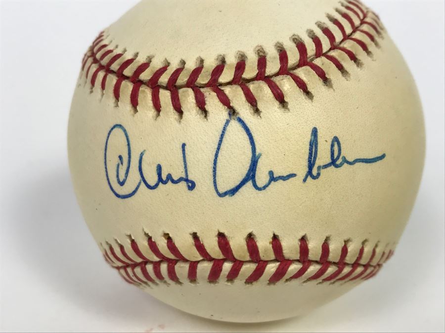 Signed MLB Baseball Chris Chambliss New York Yankees Oceanside HS Friend Of Client [Photo 2]