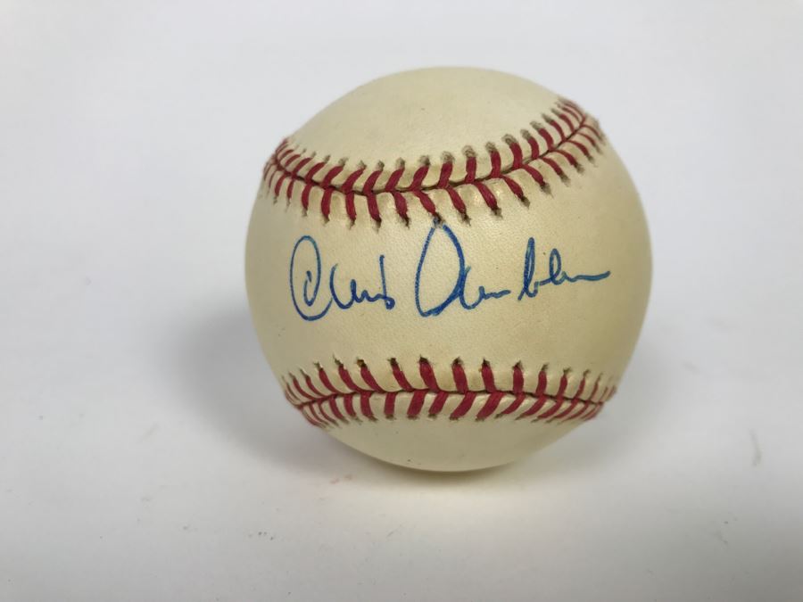 Signed MLB Baseball Chris Chambliss New York Yankees Oceanside HS Friend Of Client