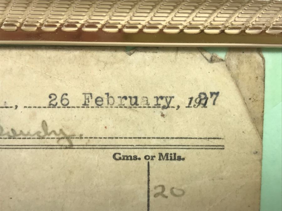 Vintage 1927 U.S.S. New York U.S Navy RX Doctor's Prescription For Commander Serving On Ship [Photo 6]