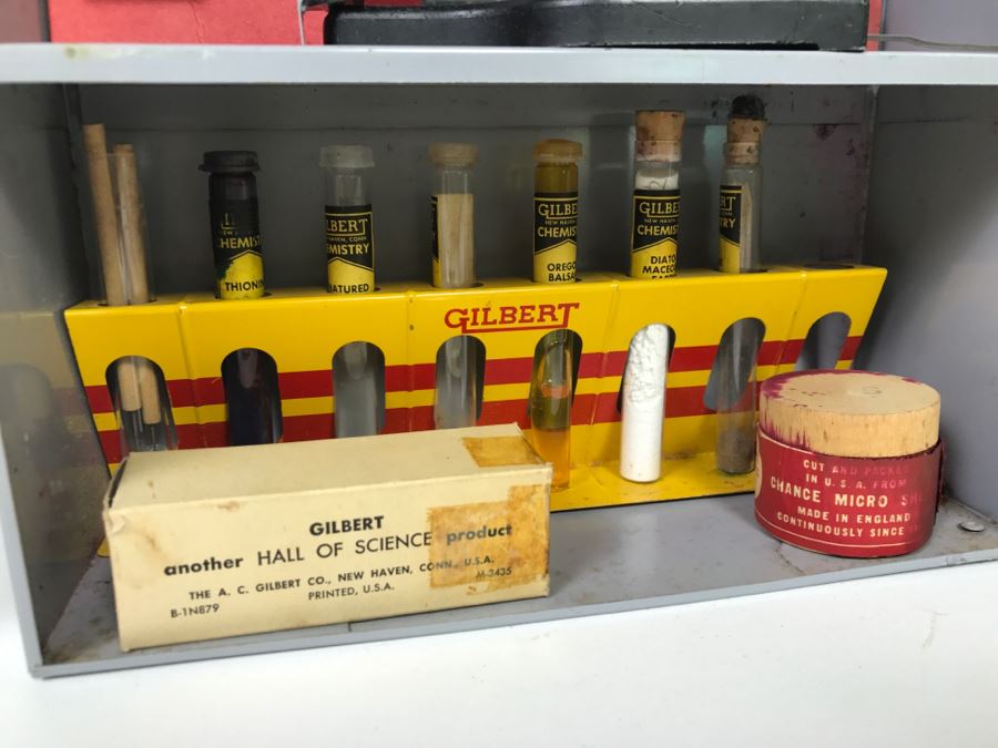 Vintage No. 11 Gilbert Microscope With Metal Case, Specimens And Manuals [Photo 13]