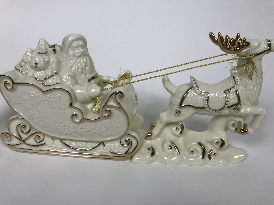 MIKASA Holiday Elegance Santa With Sleigh In Box [Photo 5]
